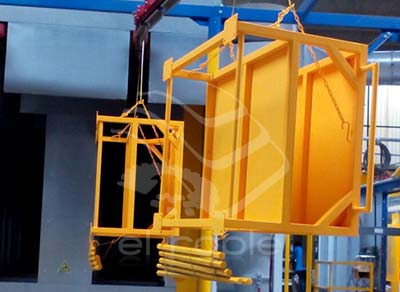 Piezas pintadas con Pintura Electrostática