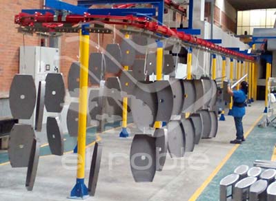 Preparación de piezas para Pintura Electrostática